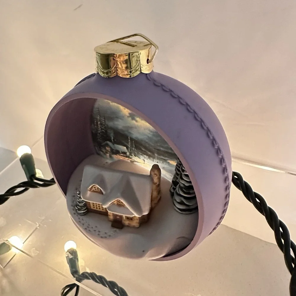 Hallmark Keepsake Christmas Ornament - The Warmth of Home - Thomas Kinkade‎ 1997